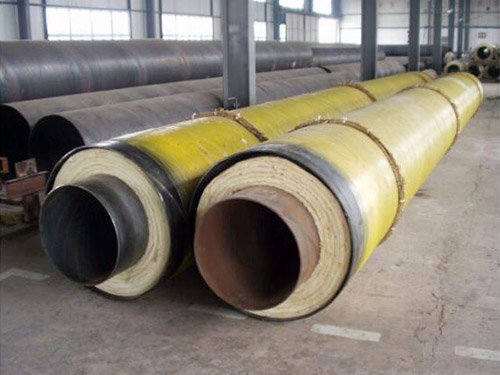 Yellow jacket polyurethane insulated steel pipe